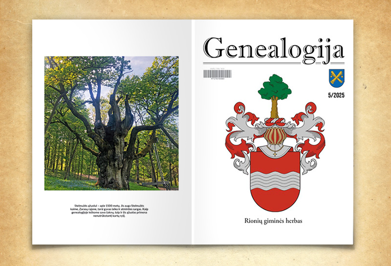 Naujausias leidinio „Genealogija“ numeris 5 / 2025